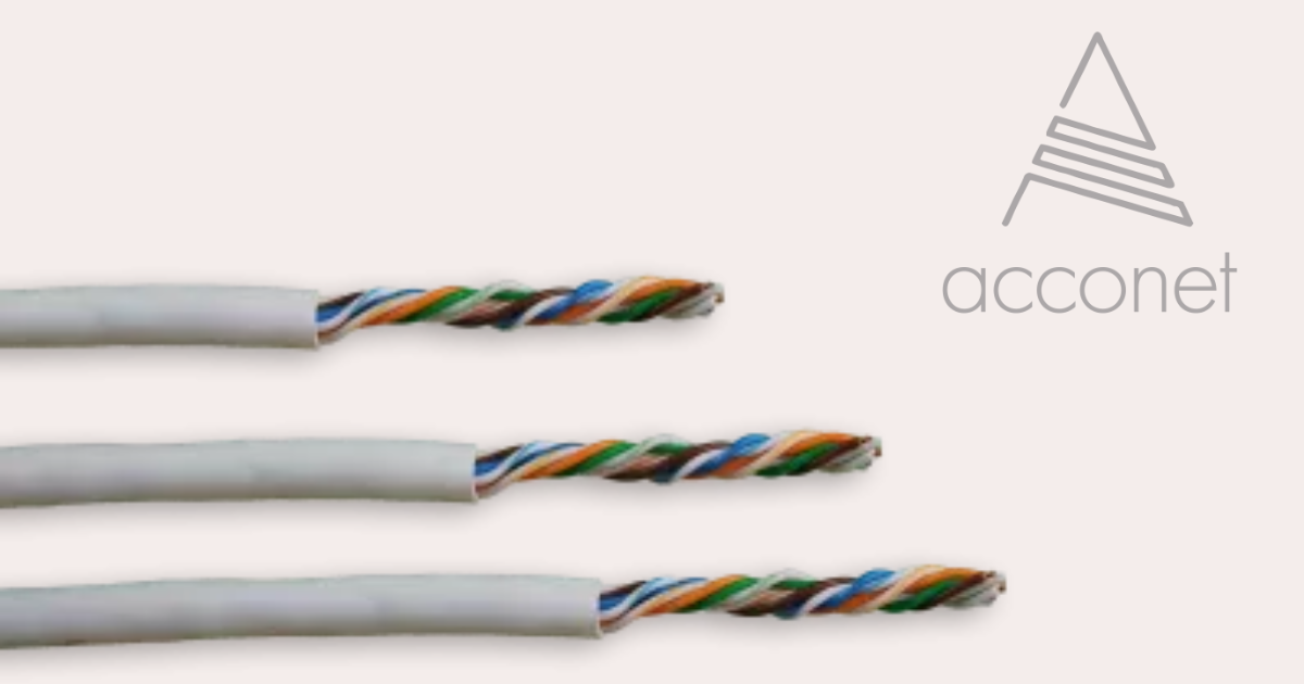 Acconet CAT6 305m Indoor Ethernet Cable – White CCA UTP Pull Box