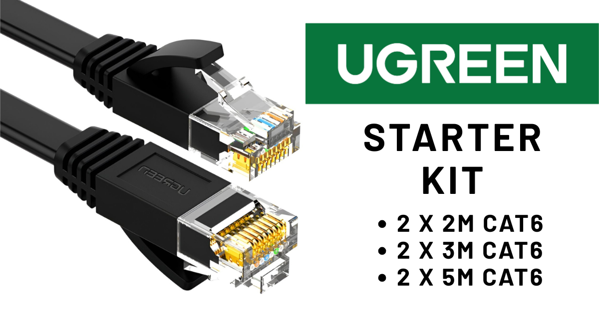 UGREEN CAT6 Ethernet Cable Starter Kit (6 Pack)